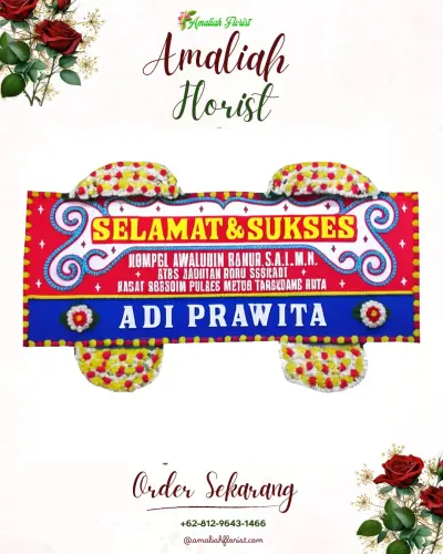 Karangan Bunga Ucapan Selamat di Sakambang