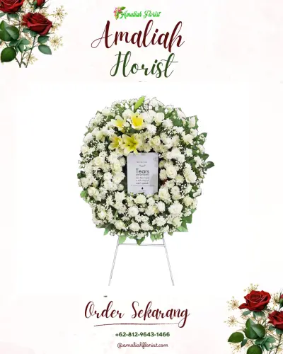 Krans Bunga Duka Cita di Sakambang